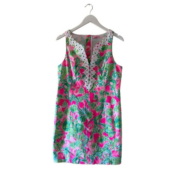 Lilly Pulitzer Pink and Green Mini Dress - Picture 2 of 14